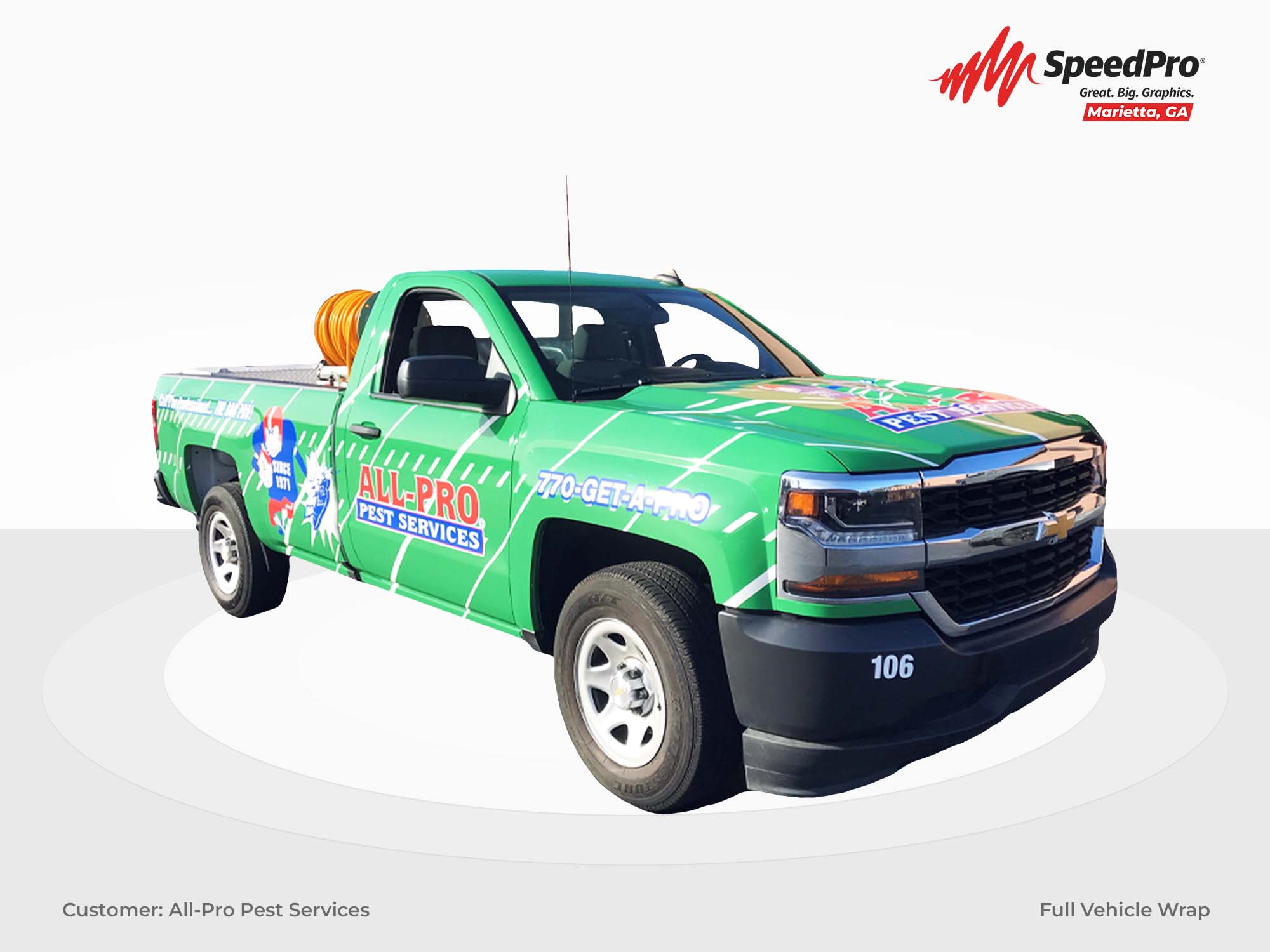 All-Pro Pest Services full vehicle wrap