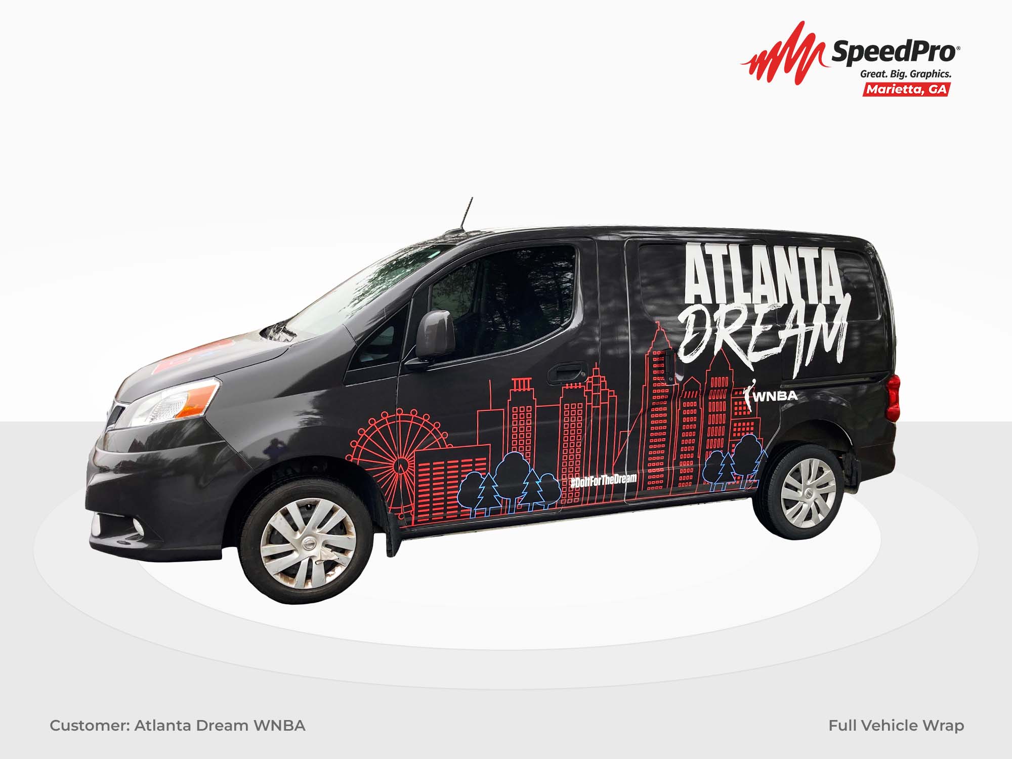 Atlanta Dream Vehicle Wrap WNBA driver side