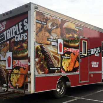 triples cafe food truck wrap