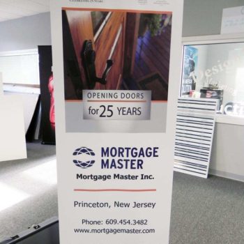 Mortgage Master banner advertisement celebrating 25 years as a company