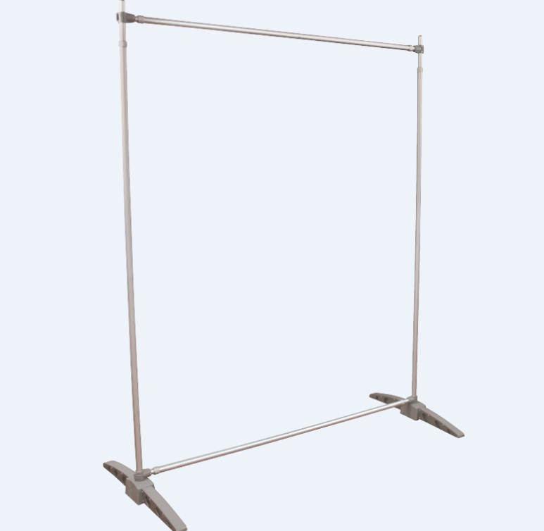 A picture of a square-shaped banner stand