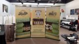 Three Bradley's promotional banner stands
