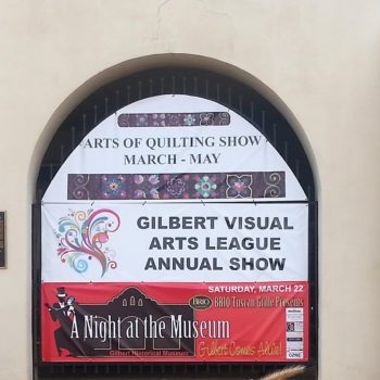 Gilbert Visual Arts League Annual Show outdoor banner