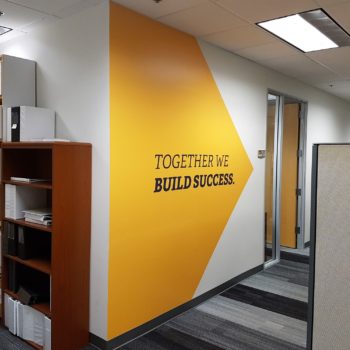 Together we build success wall graphic