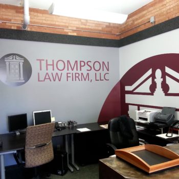 Thompson Law Firm wall mural