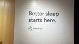 Tuft Needle Scottsdale wall graphic with phrase better sleep starts here