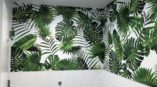 Tropical leaves wall mural