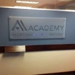 Academy Mortgage Acrylic indoor signage