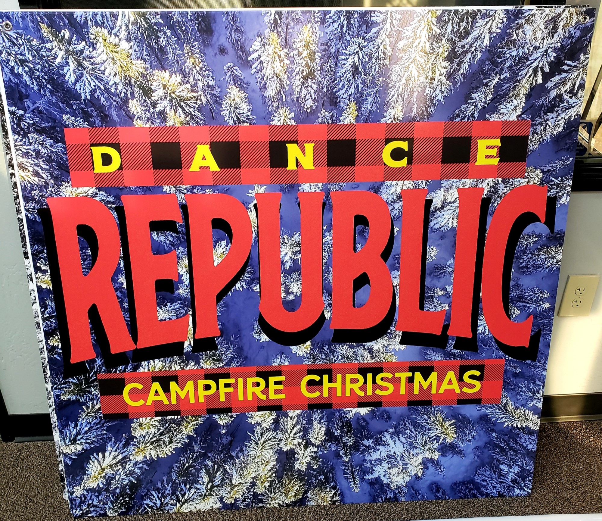 Dance Republic Campfire Christmas signage