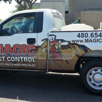 Magic Pest Control truck wrap