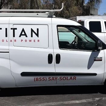 Titan Solar Power van vehicle graphic