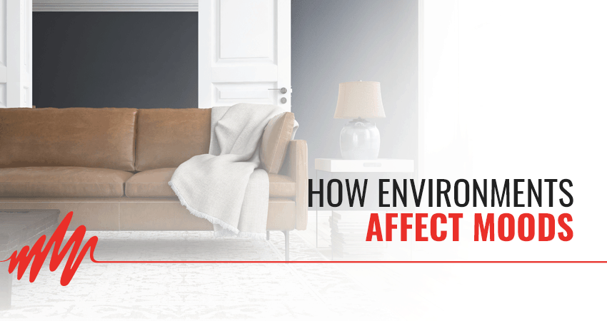 How environments affect mood infographic