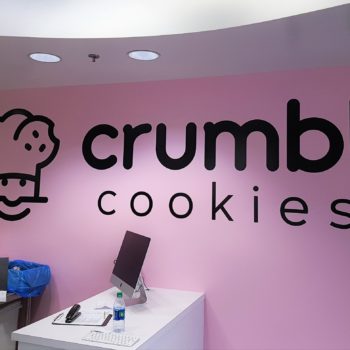 Crumble Cookies indoor wall graphics