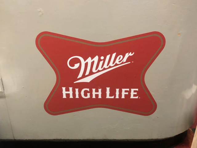 Miller High Life decal