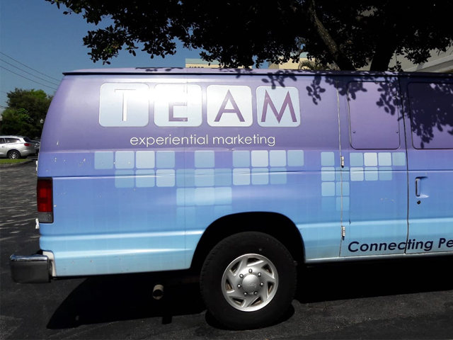 Team Experiential Marketing vehicle graphics