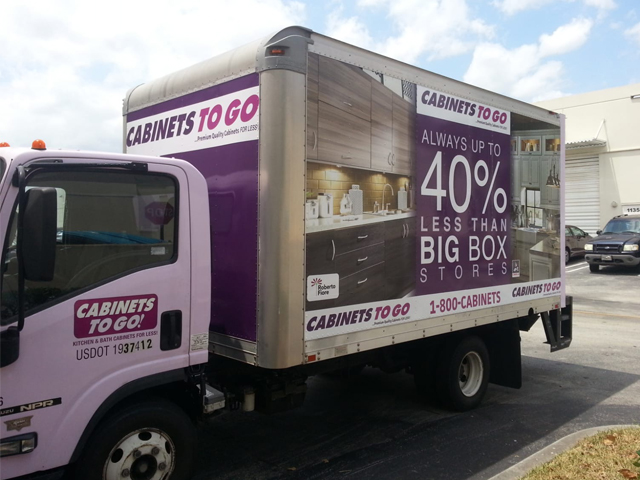 Cabinets To Go vehicle graphics