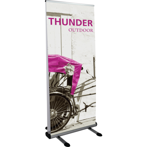 Thunder Outdoor 33.5"w x 78.75"h Roll Up banner 