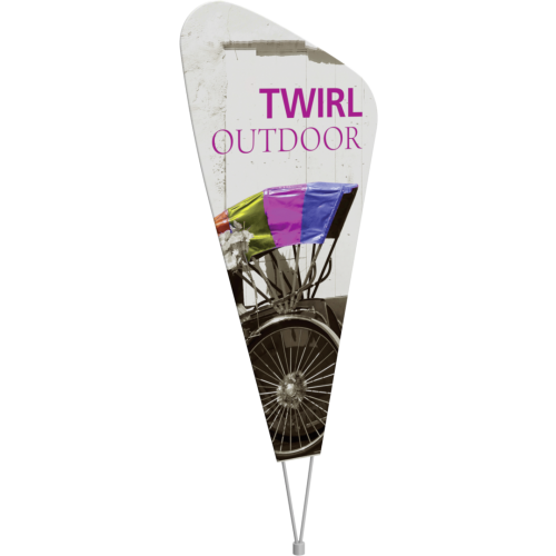 Twirl Outdoor Sign 24.5"w x 70.67"h