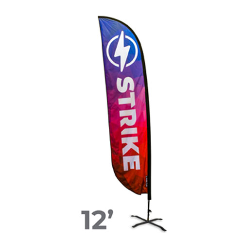 12' Feather Flags with Cross Base