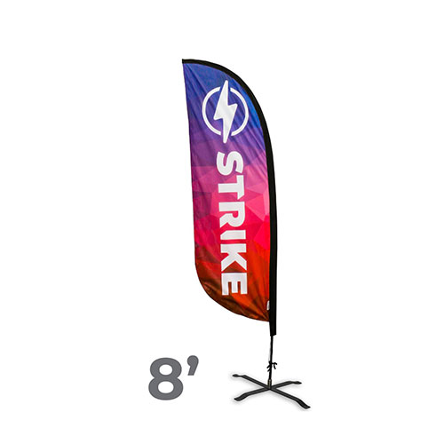 8' Feather Flags with Cross Base