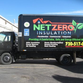 NetZero Insulation truck wrap
