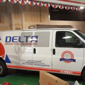 Delta Disaster Services van wrap