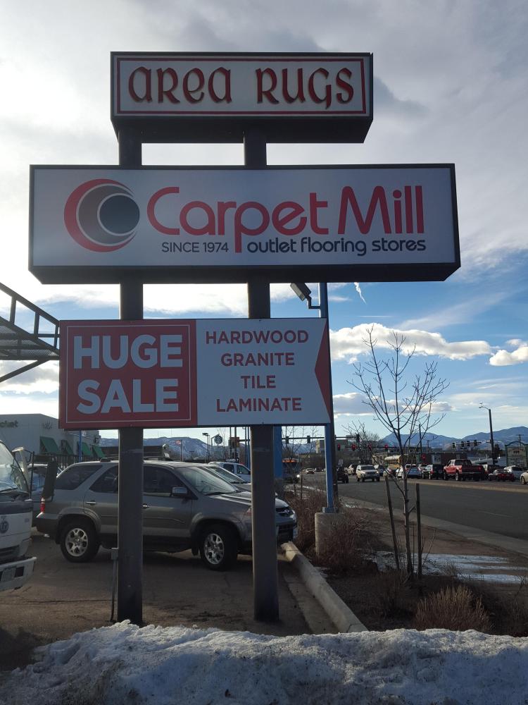 Carpet Mill outdoor signage