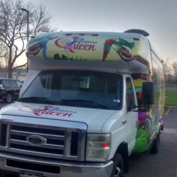 Arepas Queen food truck wrap