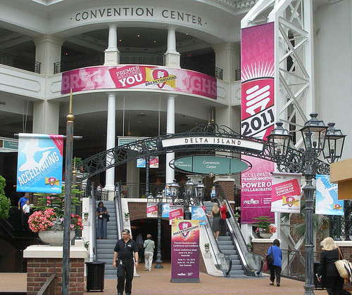 Convention center banners