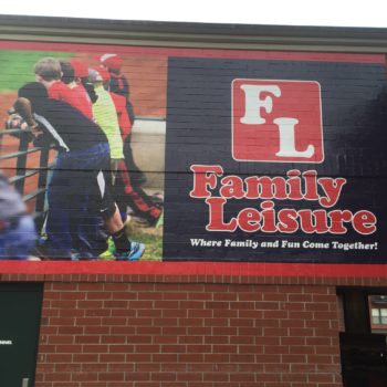 Family Leisure outdoor wall mural
