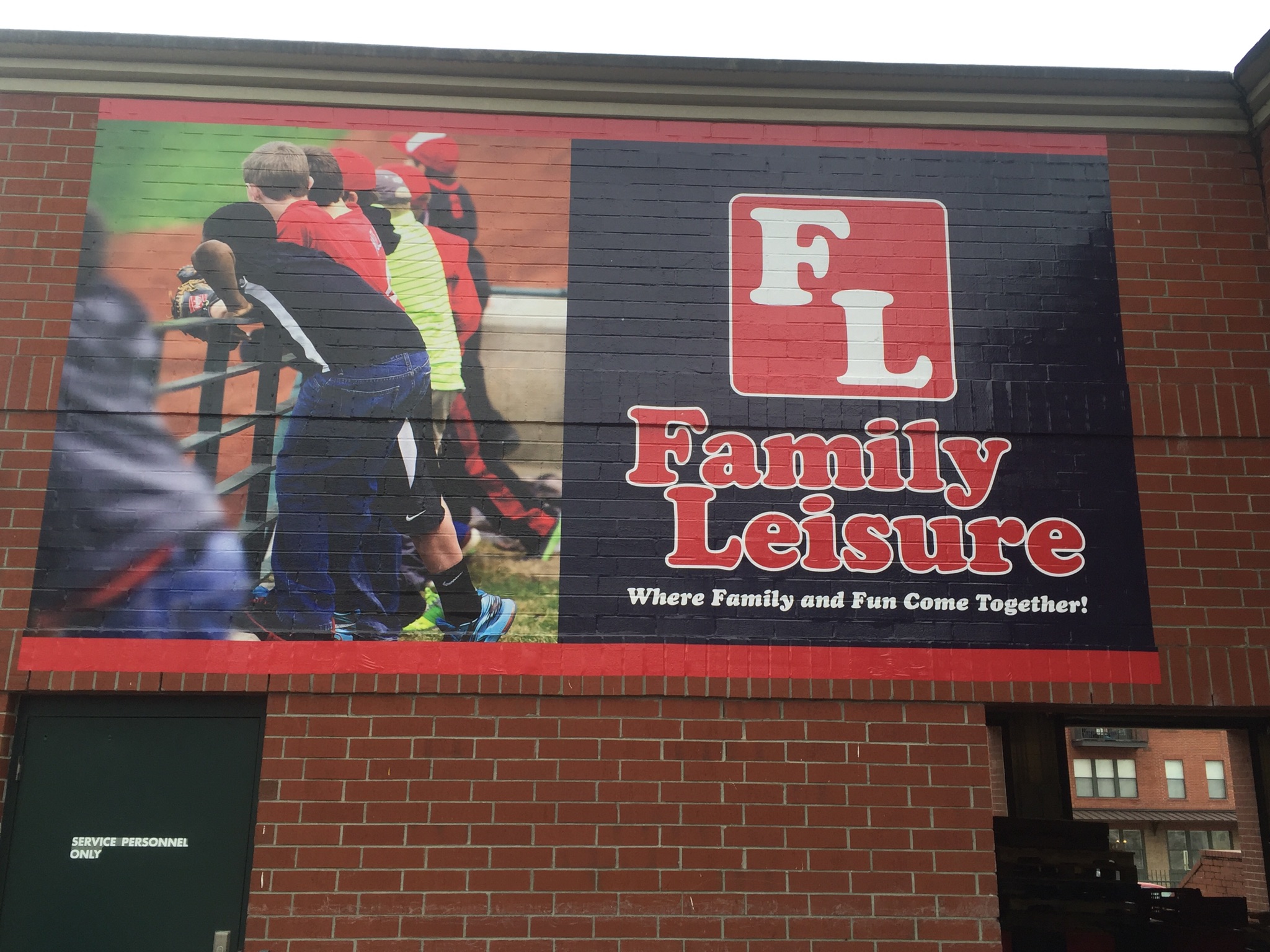 Family Leisure outdoor wall mural