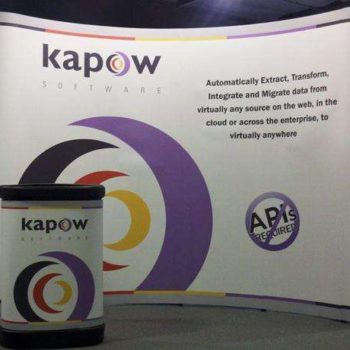 Kapow software trade show display 