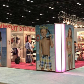 Swimsuit station display area