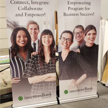 Investors Bank Retractable Banner Stand / Accordion Banner Stand / Pull-Up Banner
