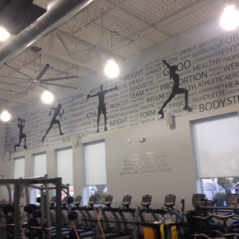 Gym Fitness Center Custom Printed Wall Mural