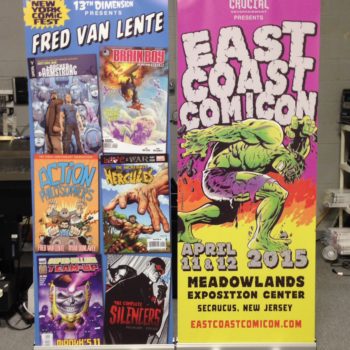 East Coast Comiccon Retractable Banner Stand / Accordion Banner Stand / Pull-Up Banner