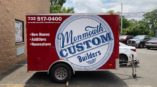 Monmouth Builders contractor trailer custom vinyl wrap