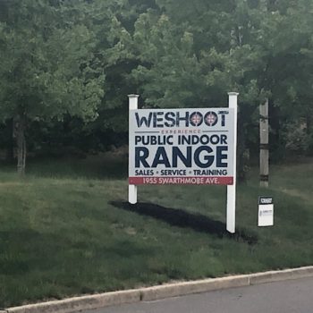 WeShoot Gun Range Outdoor Sign