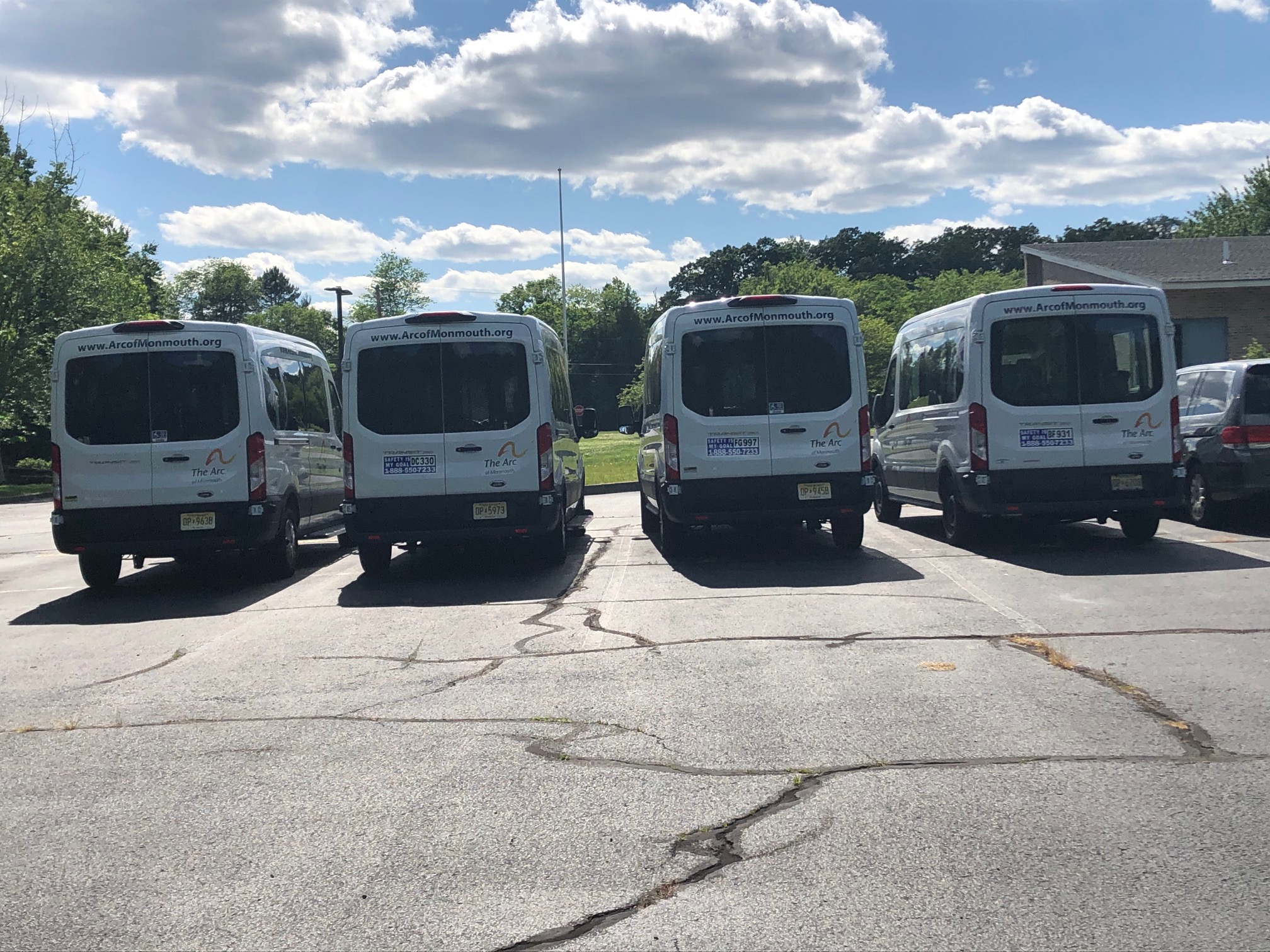 Arc of Monmouth Vans Custom Vinyl Lettering Fleet Vehicles
