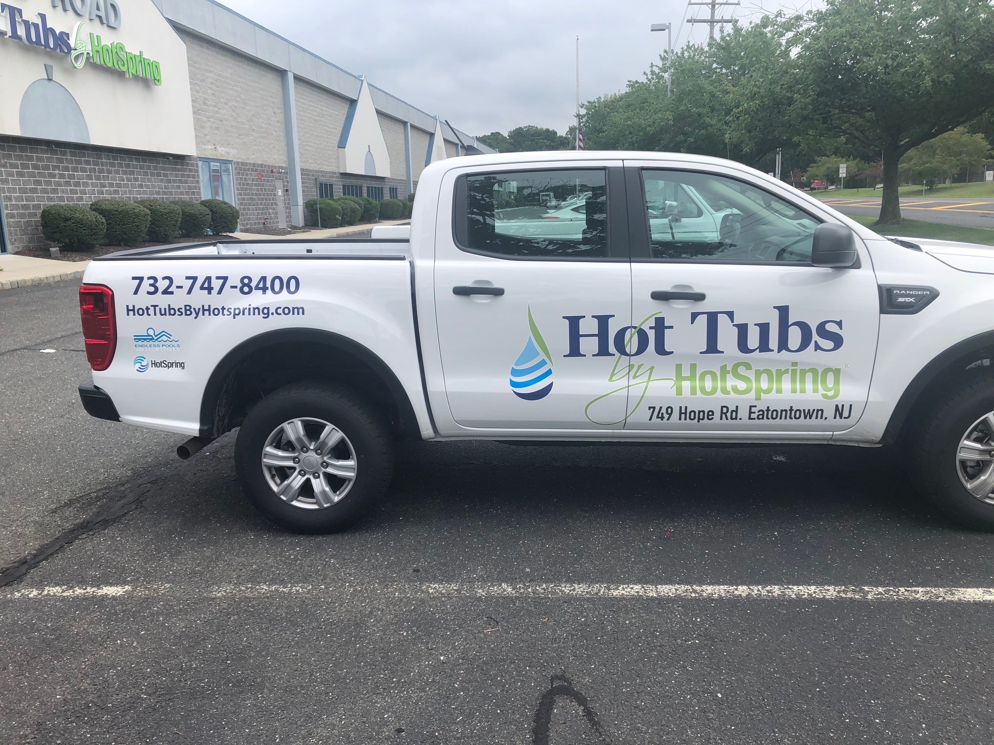 Hot Tubs by Hot Spring Vinyl Truck Graphics and Lettering