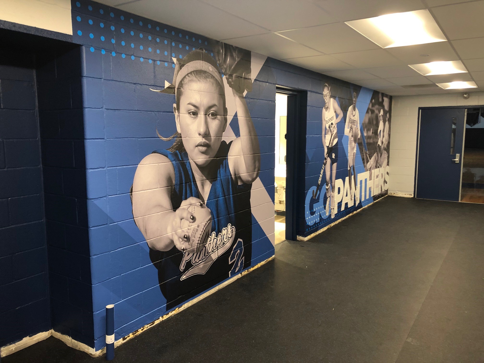 Ranney School Sports Locker Room Wall Mural