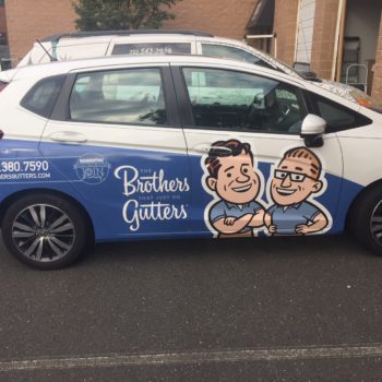 Brothers who do Gutters Vinyl Car Wrap