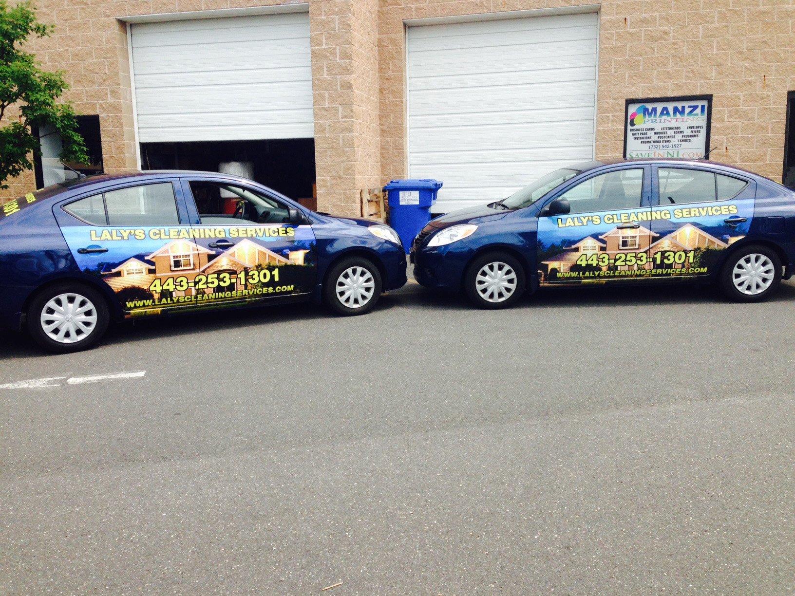 Laly's Cleaning Services Car Fleet Printed Vinyl Wrap