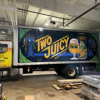 Two Juicy Brewery Vinyl Truck Wrap
