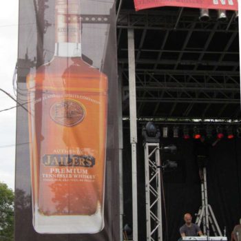 Jailers whiskey concert banner
