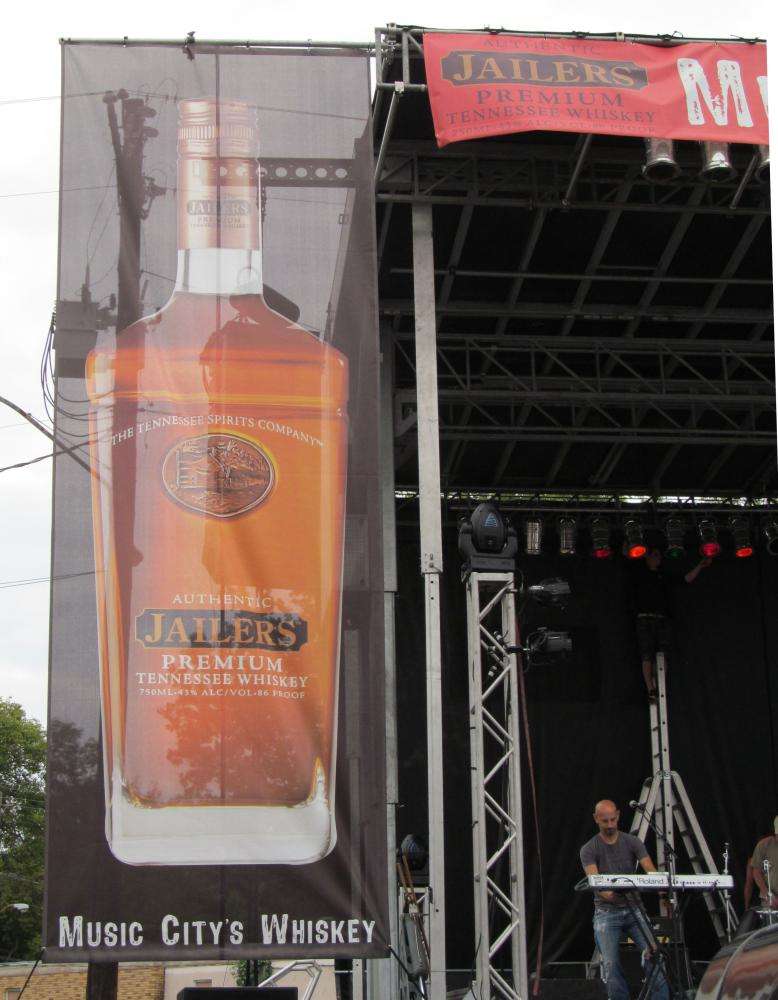 Jailers whiskey concert banner