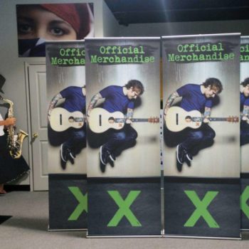 Ed Sheeran trade show display