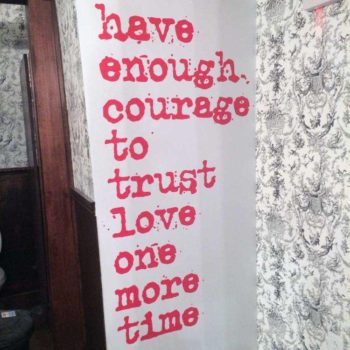 inspirational quote wall mural