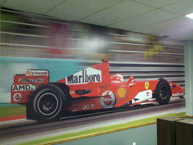 F1 wall mural