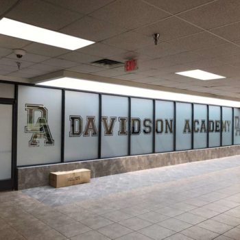 Davidson Academy window graphics